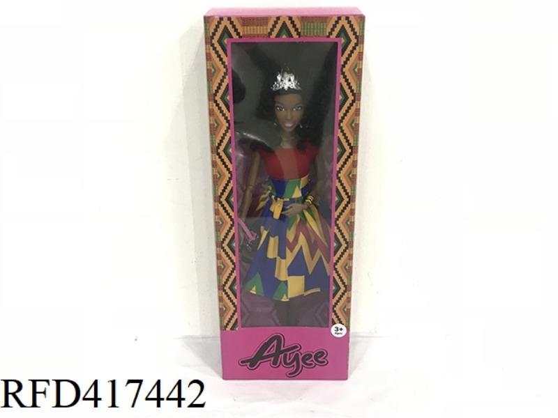 12.5 INCH BLACK ETHNIC STYLE BARBIE DOLL