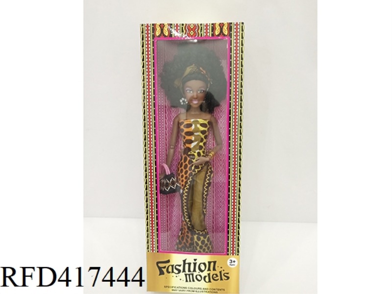 12.5 INCH BLACK BARBIE DOLL