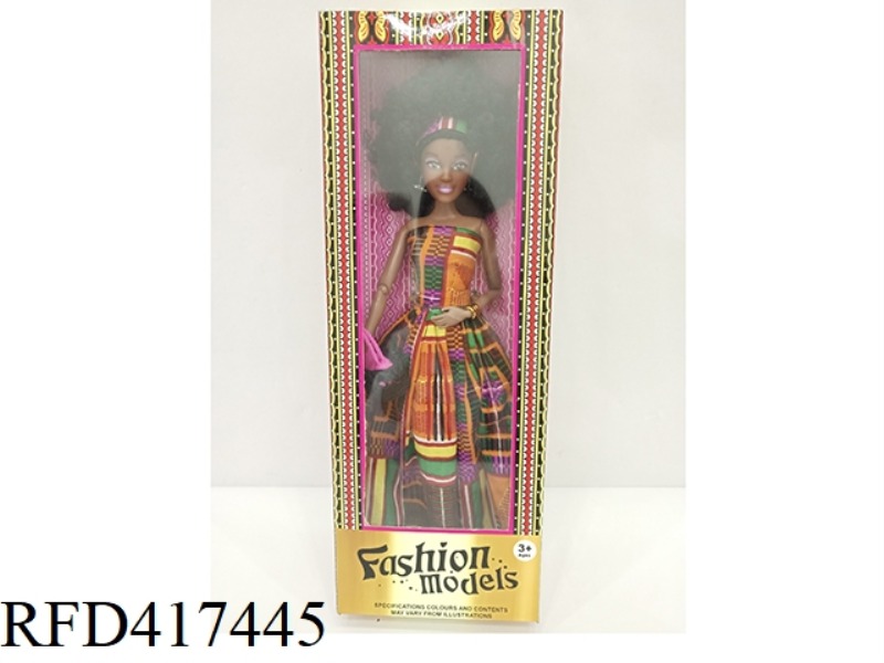 12.5 INCH BLACK BARBIE DOLL