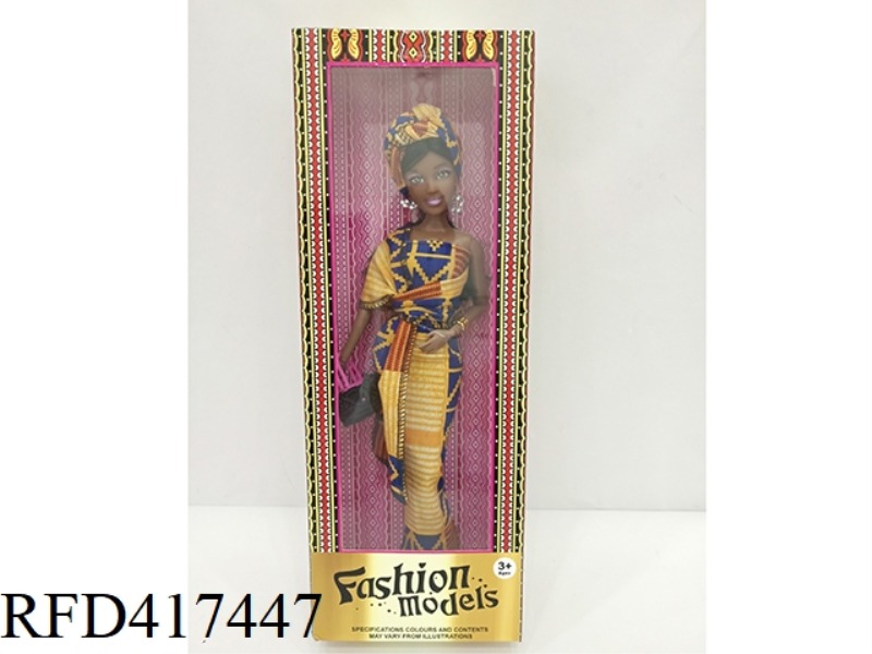 12.5 INCH BLACK BARBIE DOLL