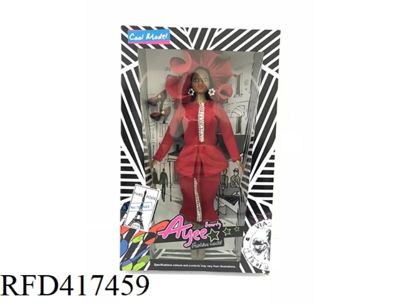 13-INCH BLACK-SKINNED BIG BARBIE DOLL (BOUTIQUE)