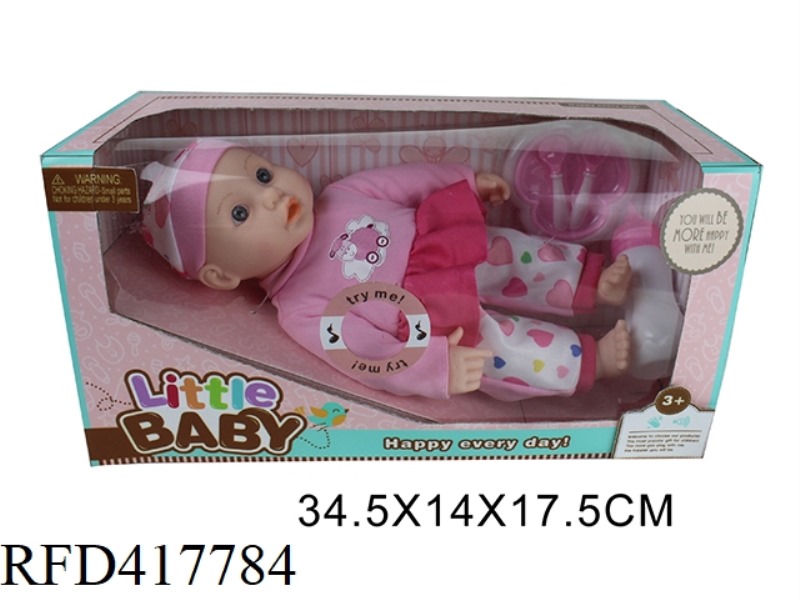 14 INCH COTTON BODY DOLL SET