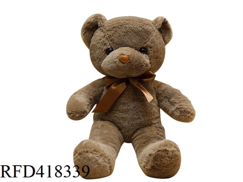 35CM BROWN SCARF BEAR