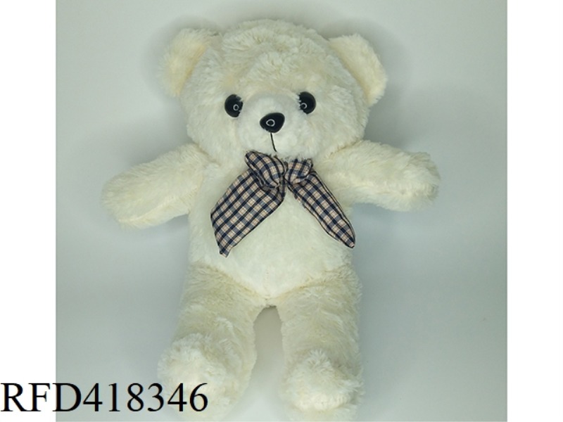 40CM WHITE TEDDY BEAR