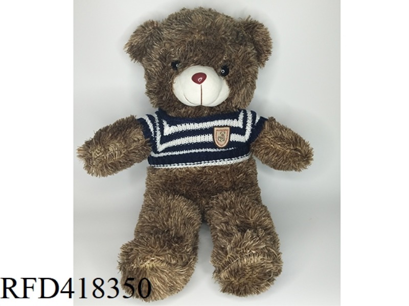 60CM STRIPED SWEATER BEAR