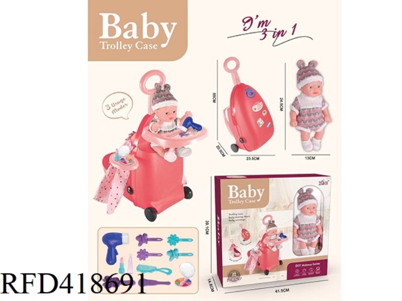 TRAVEL BOX JEWELRY DOLL SET