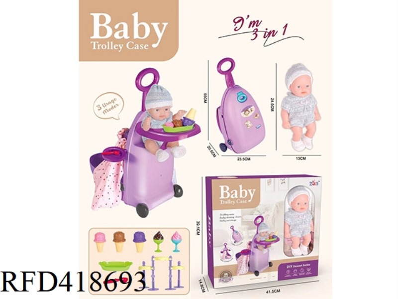 SUITCASE DESSERT DOLL SET