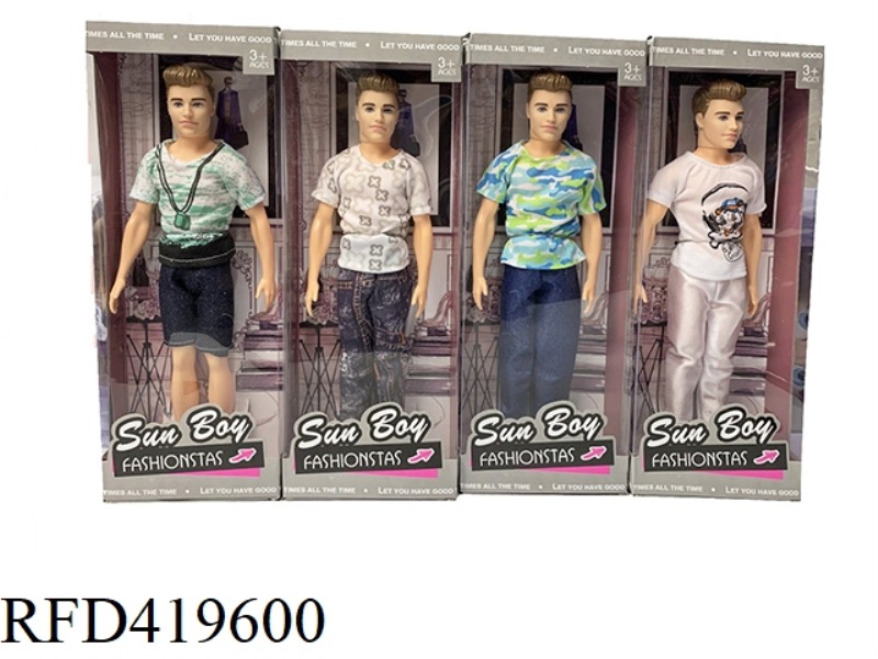 11 INCH WINDOW BOX REAL FASHION MAN BARBIE