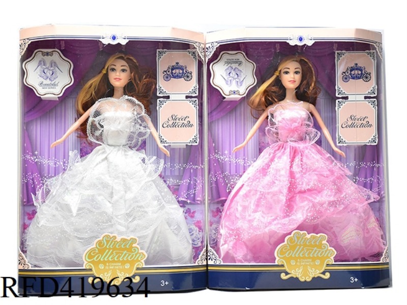 11.5 INCH REAL WEDDING BRIDE (TWO ASSORTED)
