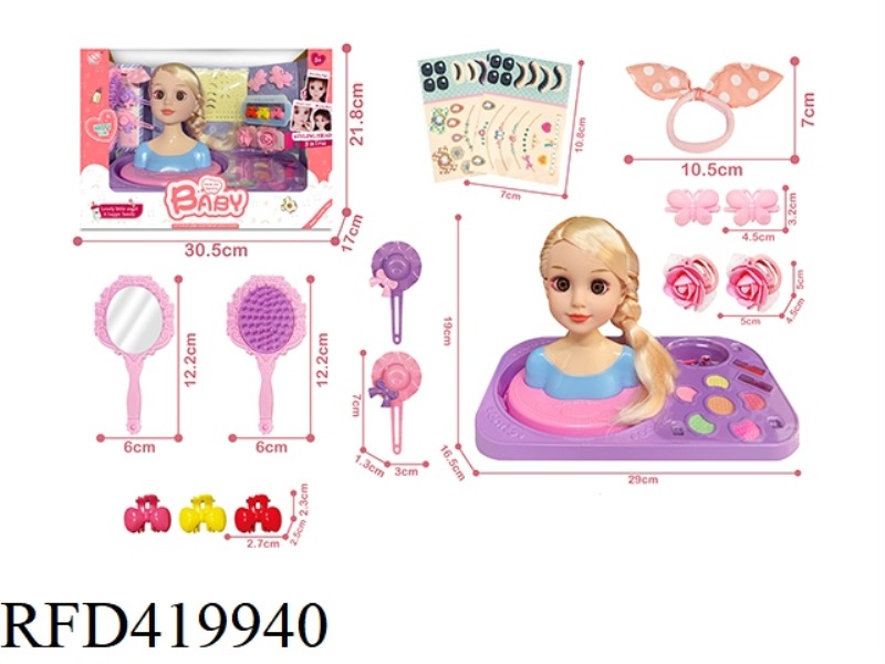 WINDOW BOX HALF-LENGTH BARBIE DOLL WITH CHASSIS
