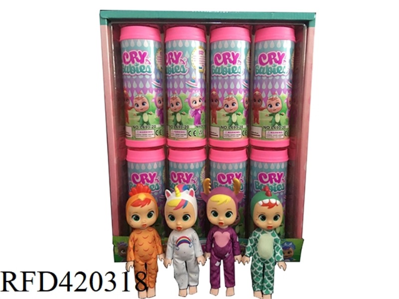 6-INCH SOLID BODY HAIRDRESSING. BLIND BOX COKE BOTTLE WITH COMB 4 MIXED 8 PACKS
