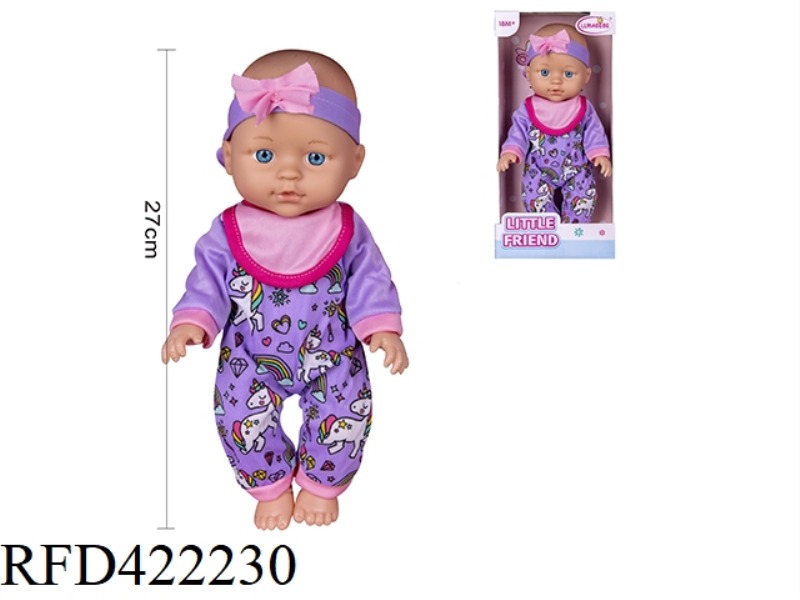 12 INCH BLOW BOTTLE BODY, FIXED EYE DOLL, WITHOUT IC