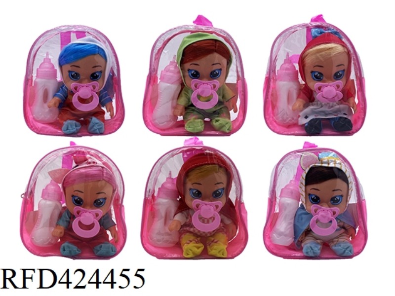 6 MIXED 9-INCH VINYL HAND FOUR-TONE MUSIC BODY FAIRY TALE WORLD CRYING DOLL