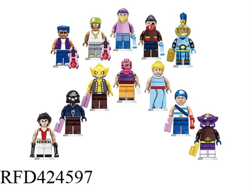 FIGHTING GAME MINIFIGURE 12 MIXED