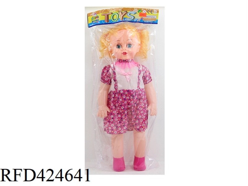 20 INCH LIVE EYES STRAIGHT FOOT FAT CHILD DOLL WITH IC