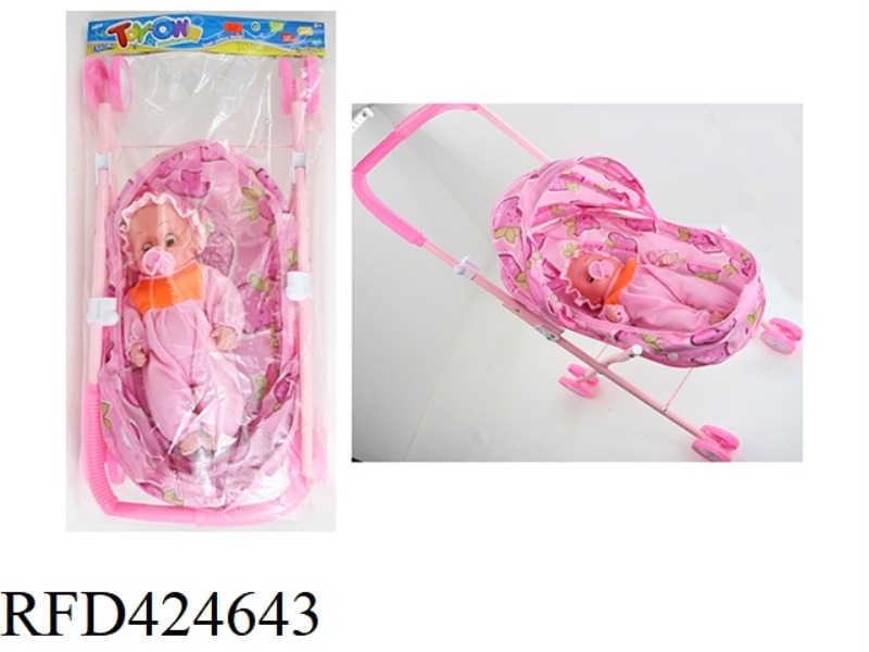 14 INCH FAT BOY WITH PACIFIER WITH ROUND IRON CAR