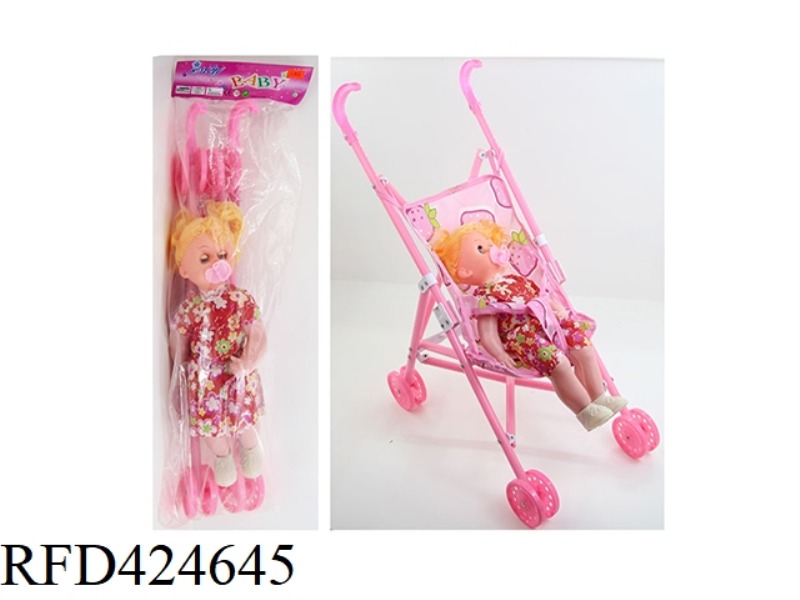 18 INCH FAT BOY WITH PACIFIER WITH TROLLEY