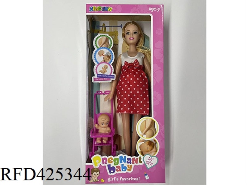 11 INCH EMPTY BODY PREGNANT WOMAN DOLL