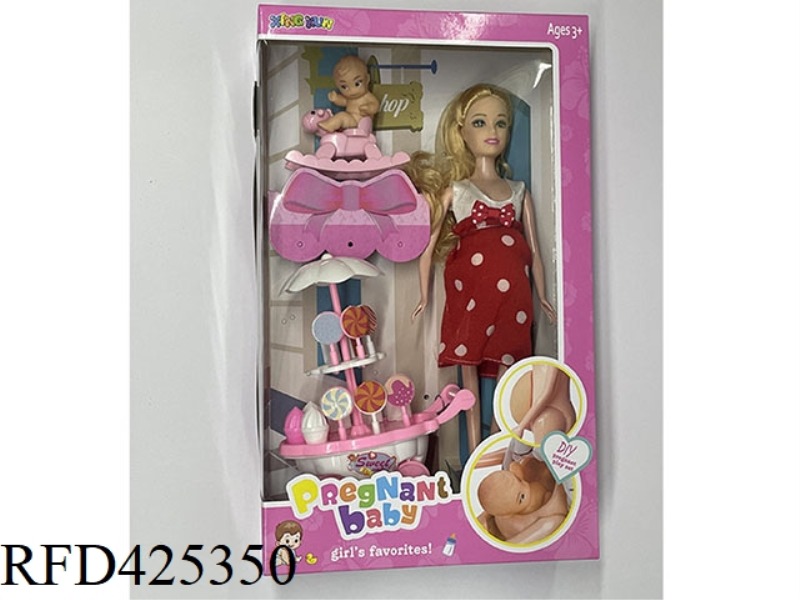 11 INCH EMPTY BODY PREGNANT WOMAN DOLL