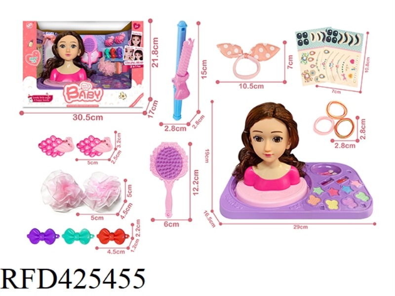 BUST BARBIE WITH CHASSIS