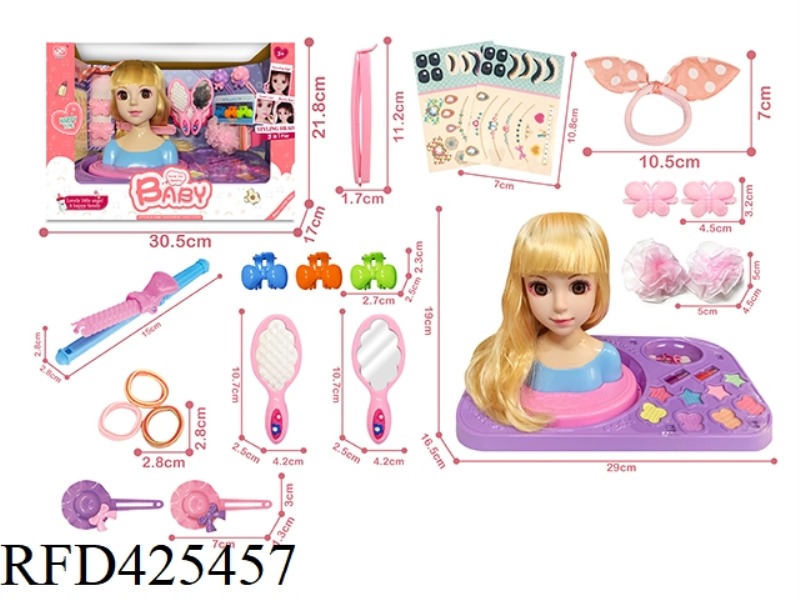 BUST BARBIE WITH CHASSIS
