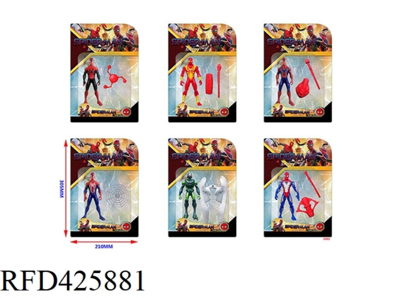 5.5-INCH SPIDER-MAN 3 HERO WITHOUT RETURN DOLL SINGLE + ACCESSORIES SINGLE IN BULK (6 STYLES) WITH C