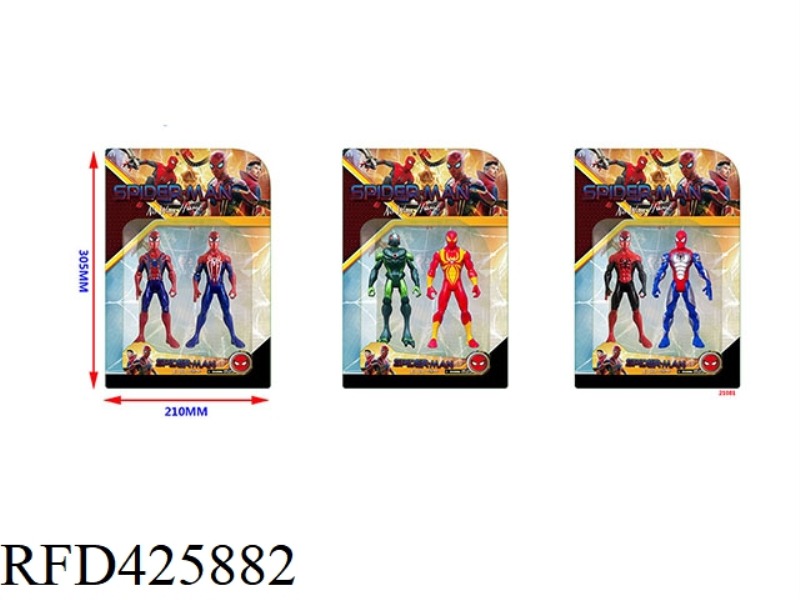 5.5 INCH SPIDER-MAN 3 HEROES WITHOUT RETURN 2 CARDS (3 STYLES) WITH COLORFUL LIGHTS