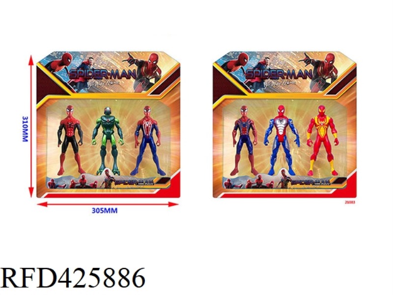 5.5-INCH SPIDER-MAN 3 HEROES WITHOUT RETURN 3 DOLLS CARD SET (2 STYLES) WITH COLORFUL LIGHTS