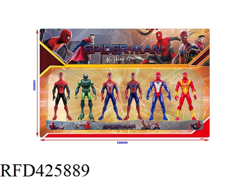 5.5 INCH SPIDER-MAN 3 HEROES WITHOUT RETURNING 6 DOLLS IN BULK (1 STYLE) WITH COLORFUL LIGHTS