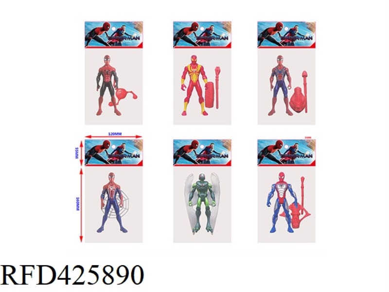 5.5-INCH SPIDER-MAN 3 HERO WITHOUT RETURN SINGLE DOLL + ACCESSORIES SINGLE PLASTIC BAG HALF-FOLD CAR