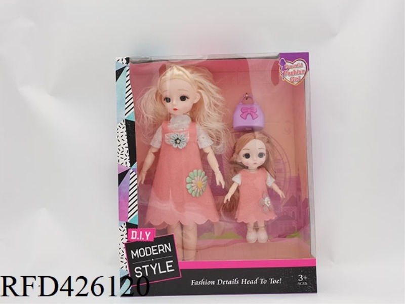 12 INCH ARTICULATED BODY 3D EYE PUPIL LORI DOLL + 6 INCH ARTICULATED BODY 3D EYE PUPIL LITTLE LORI (