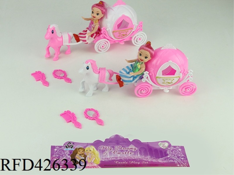 PINK PUMPKIN CARRIAGE WITH BARBIE