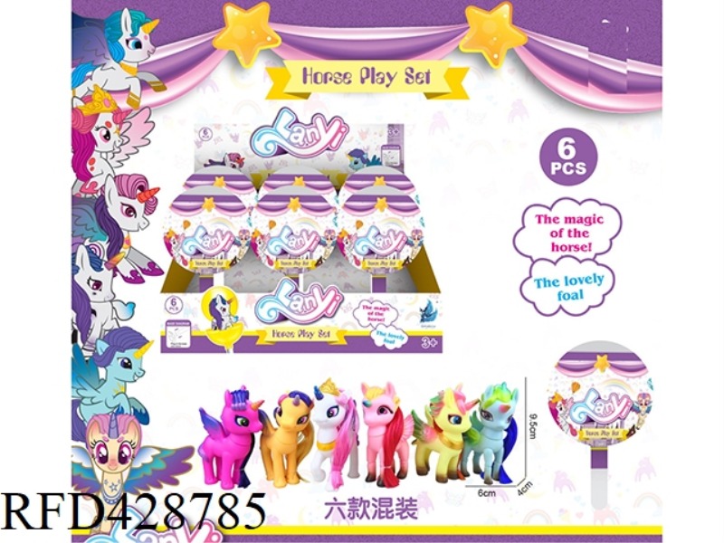 BLUEWING LOLLIPOP UNICORN 6PCS