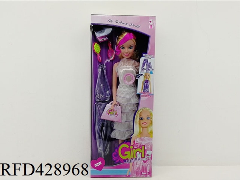 32 INCH BARBIE WITH IC WITH CLOTHES + ACCESSORIES