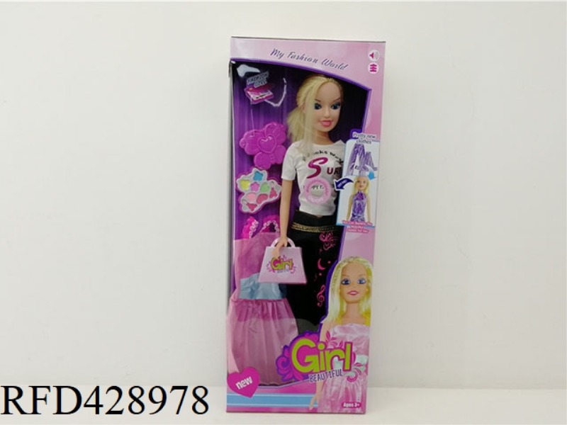 32 INCH BARBIE WITH IC WITH CLOTHES + ACCESSORIES