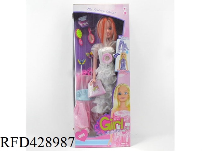 32 INCH BARBIE WITH IC WITH CLOTHES + ACCESSORIES