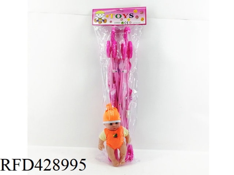 BABY STROLLER WITH DOLL