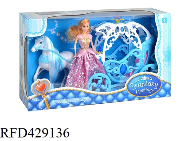 STATIC MIDDLE HORSE + HOLLOW FLOAT + 29CM SOLID DOLL
(WITHOUT ANY ELECTRIC FUNCTION)