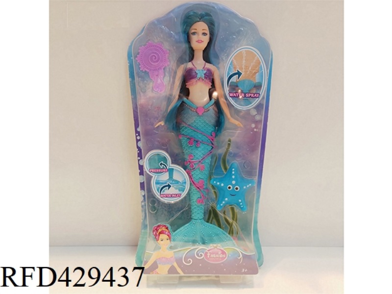 11 INCH WATER SPRAY MERMAID