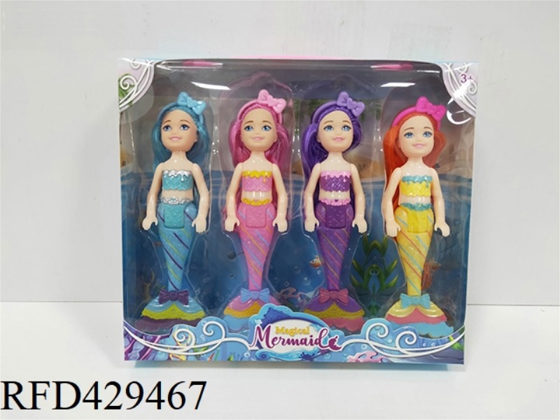 5 INCH MERMAID PACK OF 4