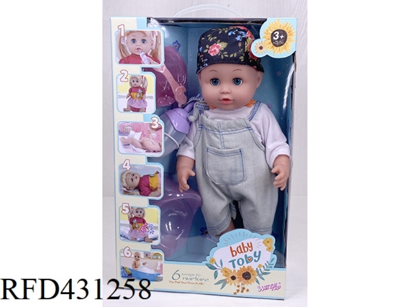 ENGLISH 35CM URINE DOLL+IC+ACCESSORIES