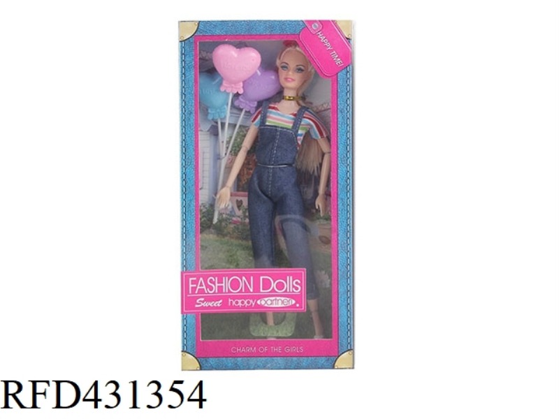 11.5 INCH REAL BODY FASHION BARBIE WITH BALLOON