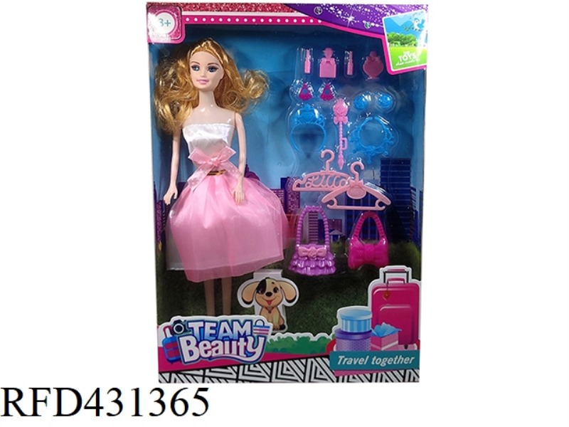 11.5 INCH SOLID BODY ACTIVE FASHION SHORT SKIRT BARBIE WITH HANGER BLISTER ACCESSORIES