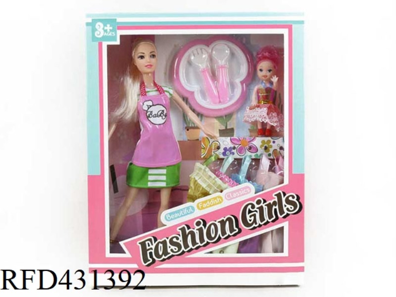11 INCH SOLID FASHION SLING WITH CUTLERY AND KIDS