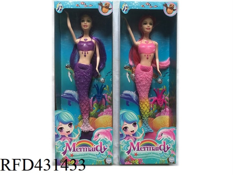 11.5 INCH LIVE HAND MERMAID BARBIE 2 COLORS MIXED WITH MUSIC