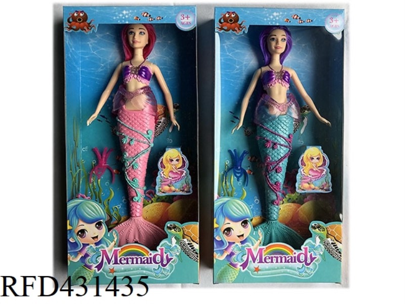 11.5 INCH LIVE HAND MERMAID BARBIE 2-COLOR MIXED WITH COLORFUL LIGHTS AND MUSIC