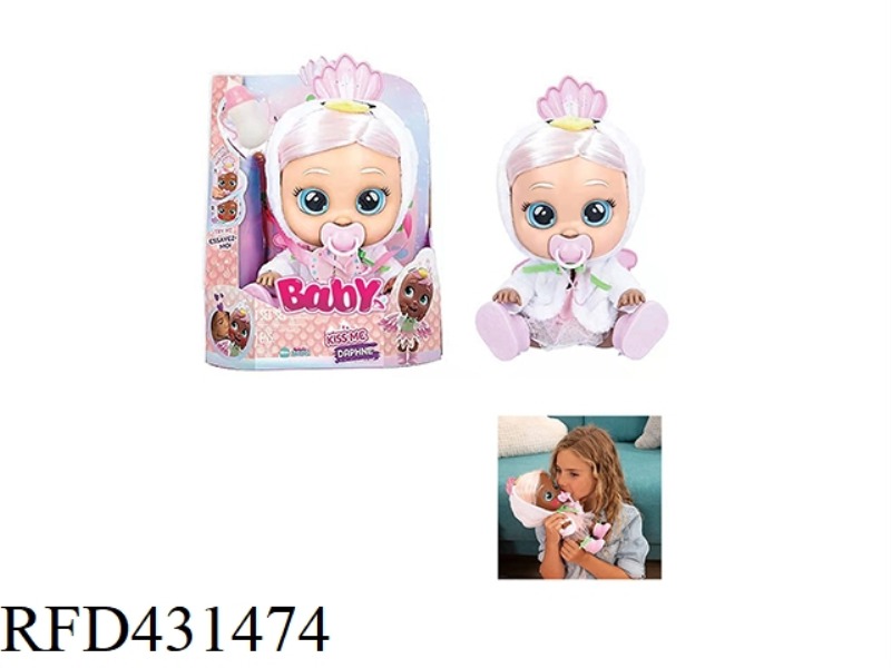 PLUSH PEACOCK ANGEL LOVE-9TH GENERATION 14-INCH VINYL CRYING HAIR GIRLS EDITION DOLL WITH FOUR TONES