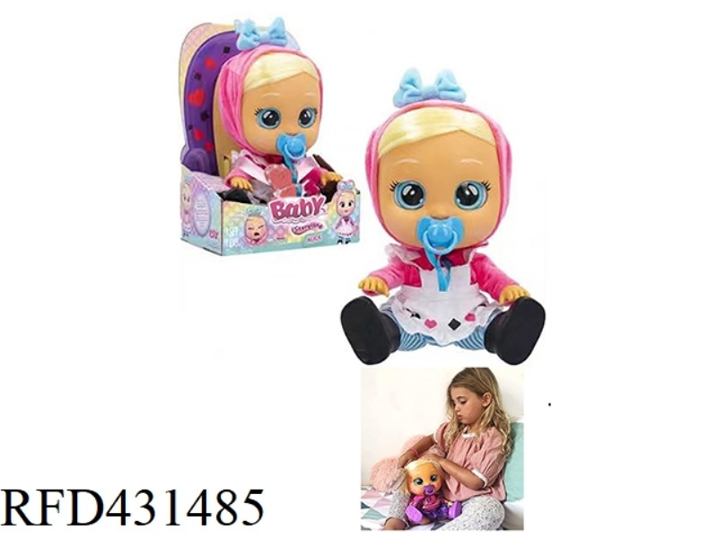 FAIRY TALE PLUSH ALICE 10TH GENERATION 14 INCH VINYL CRYING HAIR GIRLS EDITION DOLL WITH FOUR TONES