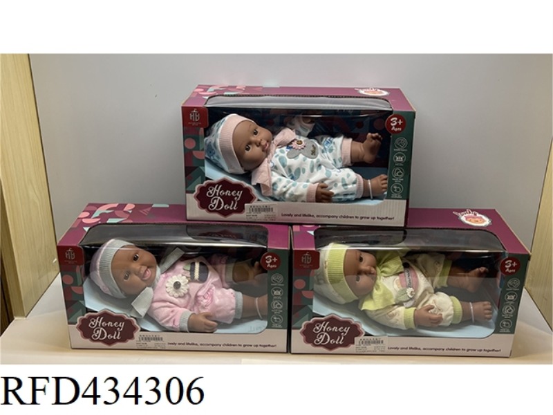 9-INCH FULL BODY ENAMEL DOLL STANDING PACKAGING