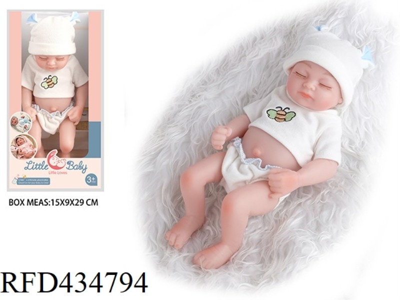 28 CM FULL SOFT PLASTIC REBIRTH DOLL HIGH SIMULATION BABY DOLL (EYES CLOSED)
